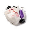 Halloween Theme Opaque Resin Pendants RESI-D075-03A-2