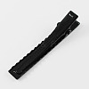 Iron Flat Alligator Hair Clip Findings PHAR-S039-77mm-2
