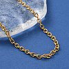 Ion Plating(IP) 304 Stainless Steel Cable Chain Necklaces for Women Men X-STAS-M102-68G-2