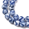 Natural Tibetan Wave Pattern dZi Agate Beads Strands G-B084-A05-02-2