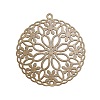 Tibetan Style Brass Pendant FIND-TAC0002-039AB-2