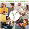 2Pcs Glass Flower Display Decorations AJEW-CO0001-04A-7