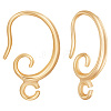 Beebeecraft 30Pcs Brass Earring Hooks KK-BBC0004-29-1