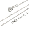 Brass Link Chain Necklaces for Women NJEW-D302-35P-5