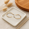 4 Pairs 2 Colors Iron Stud Earrings EJEW-HY0001-42-4