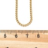 Unisex Casual Style 304 Stainless Steel Curb Chain Necklaces X-STAS-O037-54G-3