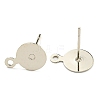 Brass Stud Earring Findings LS-KK-K225-02B-P-2
