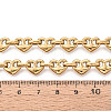 304 Stainless Steel Heart Link Chains CHS-Q009-03G-01-3