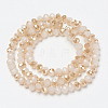 Electroplate Glass Beads Strands EGLA-A034-J6mm-K07-2