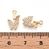 Brass Micro Pave Cubic Zirconia Pendants ZIRC-T016-25-3