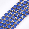 Electroplate Glass Beads Strands EGLA-S188-10-2