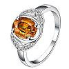 Classic Oval Brass Cubic Zirconia Rings for Women RJEW-BB06189-8C-1