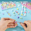 112Pcs 14 Styles UV Plating Transparent and Opaque Acrylic Beads MACR-TA0002-32-5