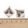 Rack Plating Alloy Enamel Pendants FIND-I038-04B-3