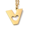 304 Stainless Steel Pendant Necklaces LS-NJEW-H036-02G-V-1