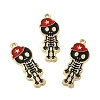 Alloy Enamel Pendants ENAM-G211-02G-01-4