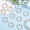 10Pcs Alloy Spring Gate Rings FIND-SP0001-38G-4