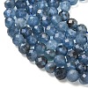 Natural Devil Blue Aquamarine Beads Strands G-P629-A02-04-4