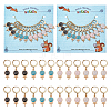 Alloy Enamel Lollipop Locking Stitch Markers HJEW-AB00124-1