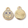 Alloy Rhinestone Pendants PALLOY-E027-VF686-2