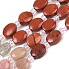 Cherry Quartz Glass & Natural Red Jasper & Sodalite & Green Strawberry Quartz & Rhodonite Beads Strands G-Z135-A06-2