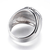 304 Stainless Steel Wide Band Rings RJEW-G092-29AG-23mm-2