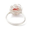 4Pcs 4 Styles Gemstone Finger Rings RJEW-TA00235-02-5