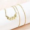 201 Stainless Steel Number 444 with Butterfly Wings Pendant Necklaces LS-NJEW-P332-01B-G-2