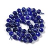 Natural Dyed White Jade Beads Strands G-H057-A22-06-3