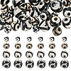 36Pcs 4 Styles Tibetan Style dZi 3-Eye Beads G-TA0002-68-2