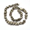 Natural Pyrite Nuggets Beads Strands G-I125-82-3