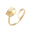 304 Stainless Steel Cuff Rings for Women RJEW-F195-02G-4