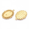 Non-Tarnish 304 Stainless Steel Pendant Cabochon Settings STAS-N114-02G-2