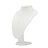 MDF Covered with PU Leather Bust Shaped Necklace Display Stands ODIS-S015-02B-2
