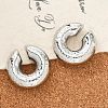 304 Stainless Steel C-Shaped Cuff Earrings for Women EJEW-M068-06P-3