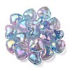 Transparent Crackle Acrylic Beads OACR-P010-14D-3