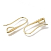 Brass Earring Hooks KK-H502-11G-2