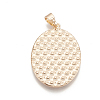 Alloy Pendant Cabochon Settings PALLOY-S108-03KC-2