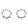 316 Surgical Stainless Steel Bamboo Stick Hoop Earrings for Men Women EJEW-N052-12-1