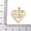 Brass Enamel Pendants KK-D424-31B-G-3