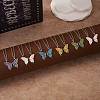 2Pcs Matching Butterfly Pendant Necklaces Set JN1033B-1-4