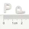 Tarnish Resistant 304 Stainless Steel Letter Charms STAS-O072-P-3