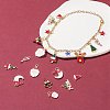 24Pcs 12 Style Christmas Theme Eco-Friendly Alloy Enamel Pendants ENAM-FS0001-30-5