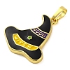 Halloween Theme Brass Enamel Pendants KK-S401-05G-B-2