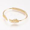 Brass Cuff Bangle BJEW-P168-A14-1