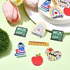 12Pcs 6 Styles Study Style Opaque Acrylic Double Sided Pendants FIND-CJ0002-52-5