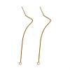 Brass Stud Earring Findings KK-TA0007-12G-2
