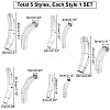 304 Stainless Steel Bayonet Clasps STAS-UN0020-06P-4