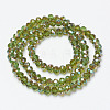 Electroplate Glass Beads Strands EGLA-A034-T6mm-J05-2