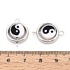 Polymer Clay Beads with CCB Plastic Frame Connector Charms CLAY-T022-35M-01A-3